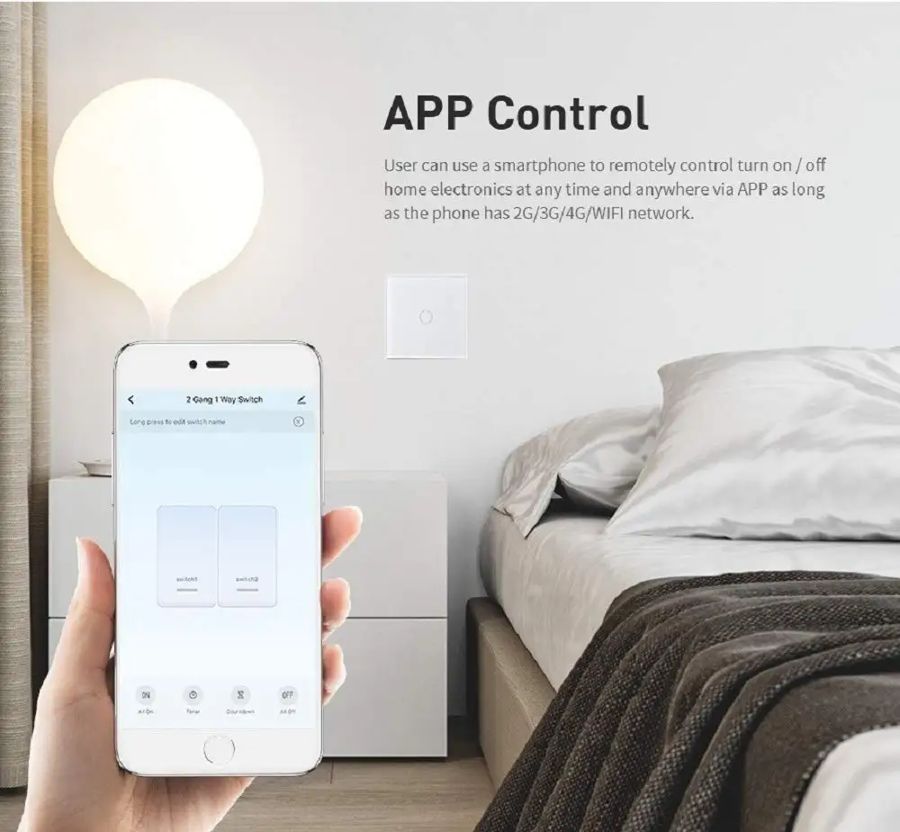 

Smart switch Touch Wall Switch Light , Linkage control ,Support Zigbee Alexa/Google Home Tuya Smart Life
