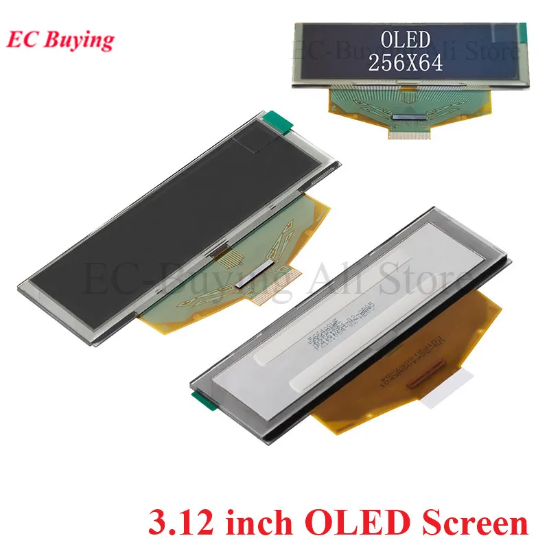3.12" 3.12 inch 256x64 OLED Screen LCD Display Module White Blue Yellow Green 256*64 SSD1322 SPI Parallel Interface for Arduino