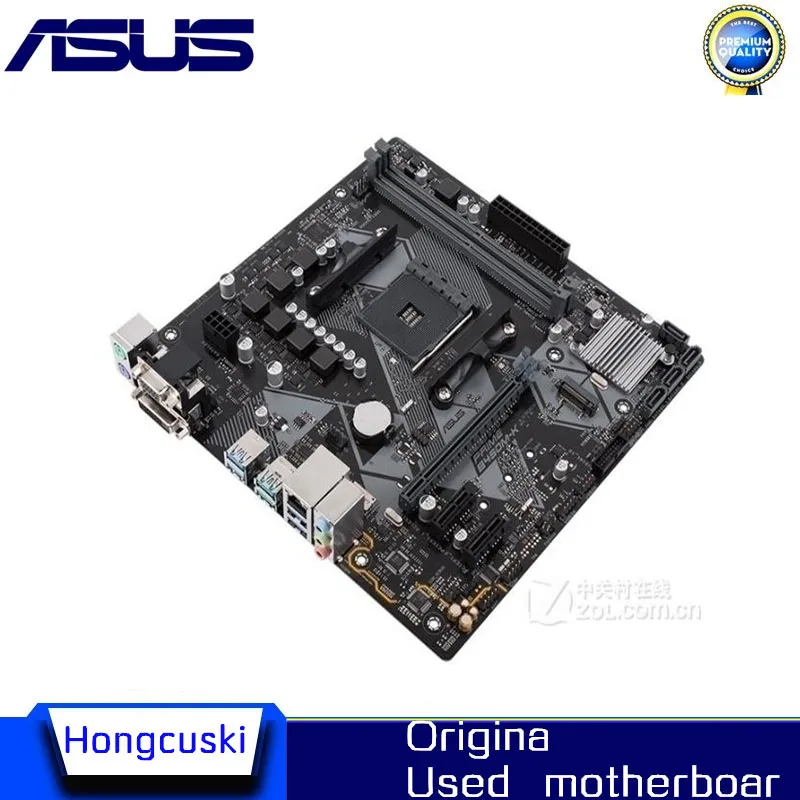 Для ASUS PRIME б/у оригинальная материнская плата разъем AM4 DDR4 B450 настольная |