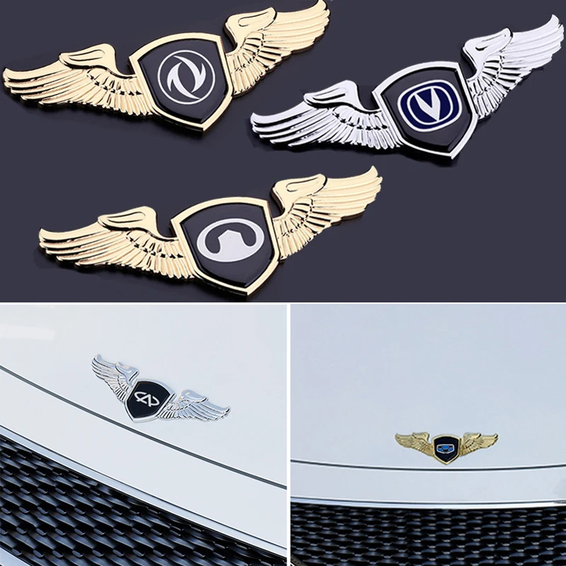 

Автомобильная крышка капота 3D наклейка для Geely Emgrand EC7 EC8 Changan CS95 CS55 BYD S6 Dongfeng Chery QQ крыло из сплава Внешняя эмблема