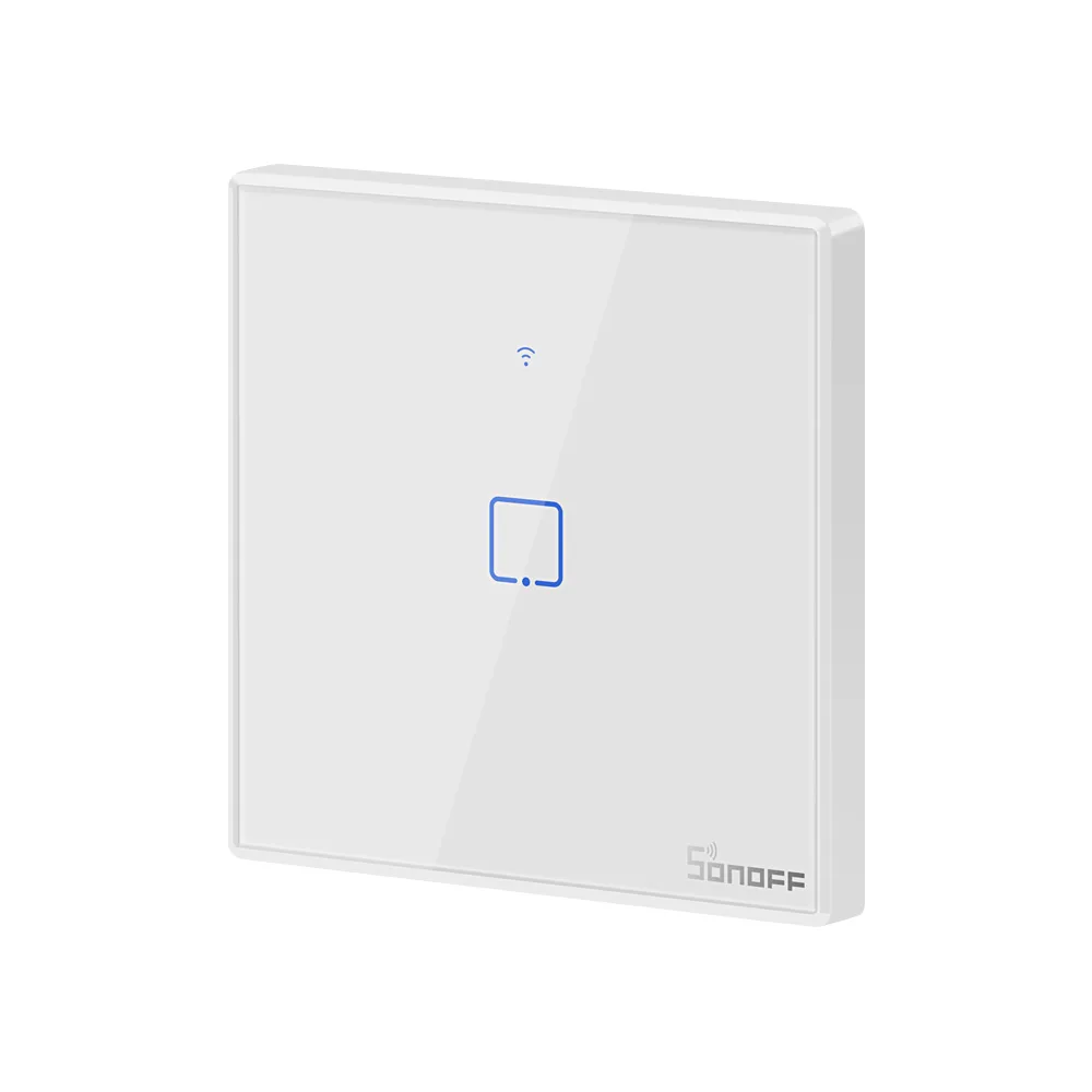 T2 UK 1 gang Sonoff T1 T2 UK 1 2 3 банда умный WiFi настенный светильник переключатель RF/APP/сенсорный таймер управления UK Панель Умный дом Google Nest/Alexa - Цвет: T2 UK 1 gang