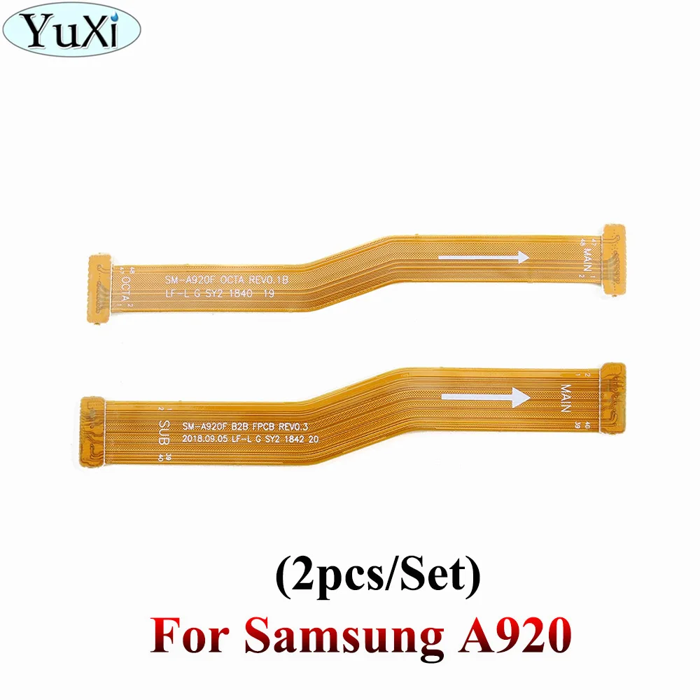 A920 Юйси для samsung Galaxy A10 A20 A30 A305F A40 A50 A60 A70 A750 A920 материнская плата разъем ЖК-дисплей USB гибкий кабель - Цвет: A920