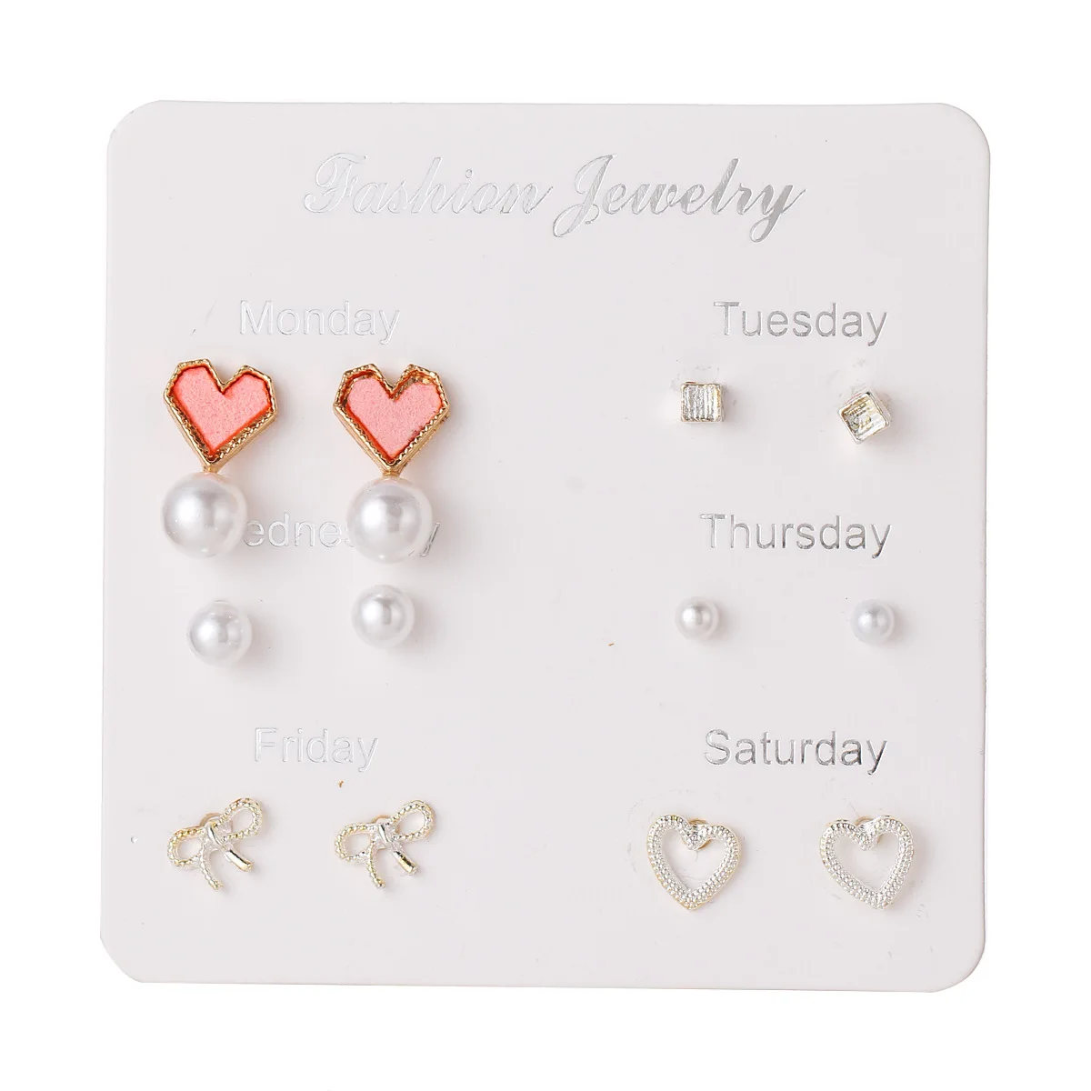 Ювелирные изделия жемчуг Снежинка капли воды перо Любовь бабочка серьги 6 пар