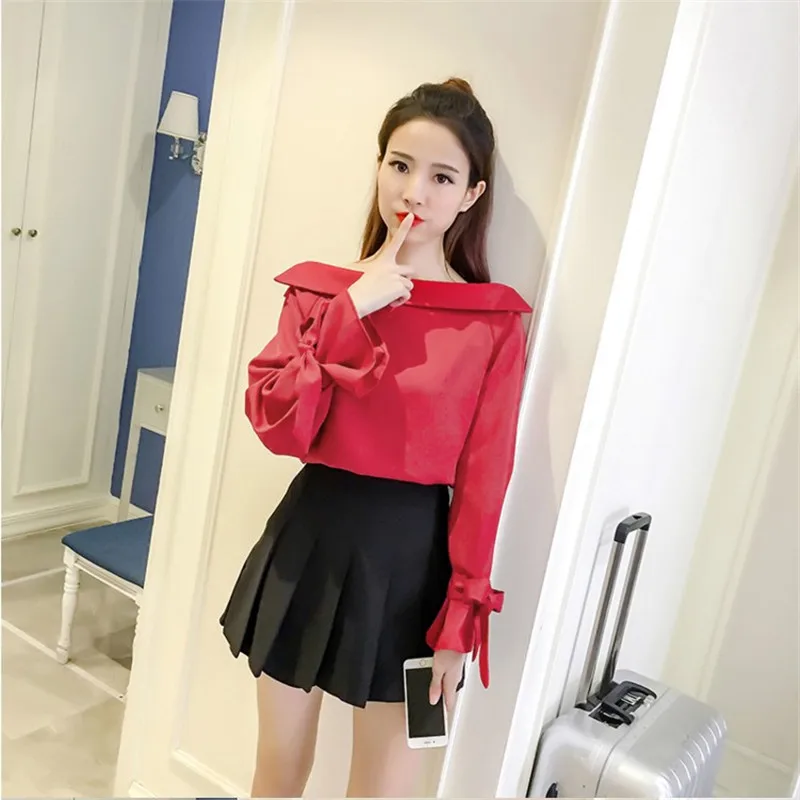 Новая мода 2020 весенние женские топы шифоновые блузки с длинным рукавом осенние