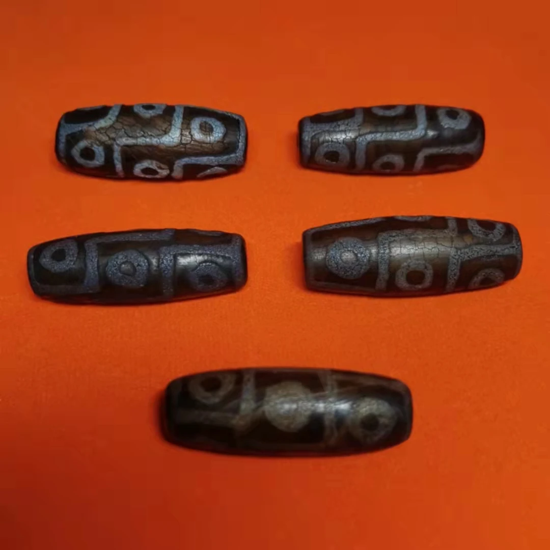 

1pcs/lot fire offering dragon pattern old dzi agate folk nine-eyed venerable natural accessories gem jewelry wholesale charms