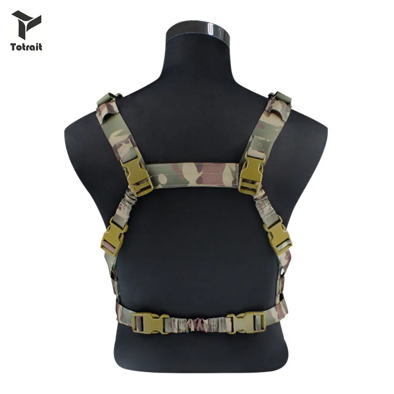 TOtrait Военный Тактический Жилет molle для страйкбобоевая Низкопрофильная нагрудная установка Съемный пистолет слинг Охотничьи Аксессуары 1000 D нейлон
