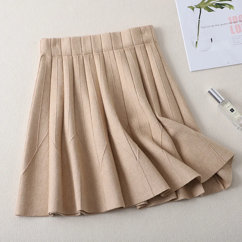 Женская трикотажная Мини-юбка с поясом на резинке | одежда