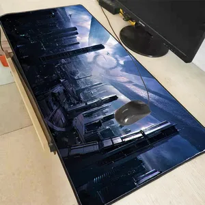 Большой прочный резиновый коврик для мыши Mairuige с городским пейзажем, размер 300*600*2 и 400*900*3 мм, коврик для мыши с закругленными краями, бесплатная доставка
