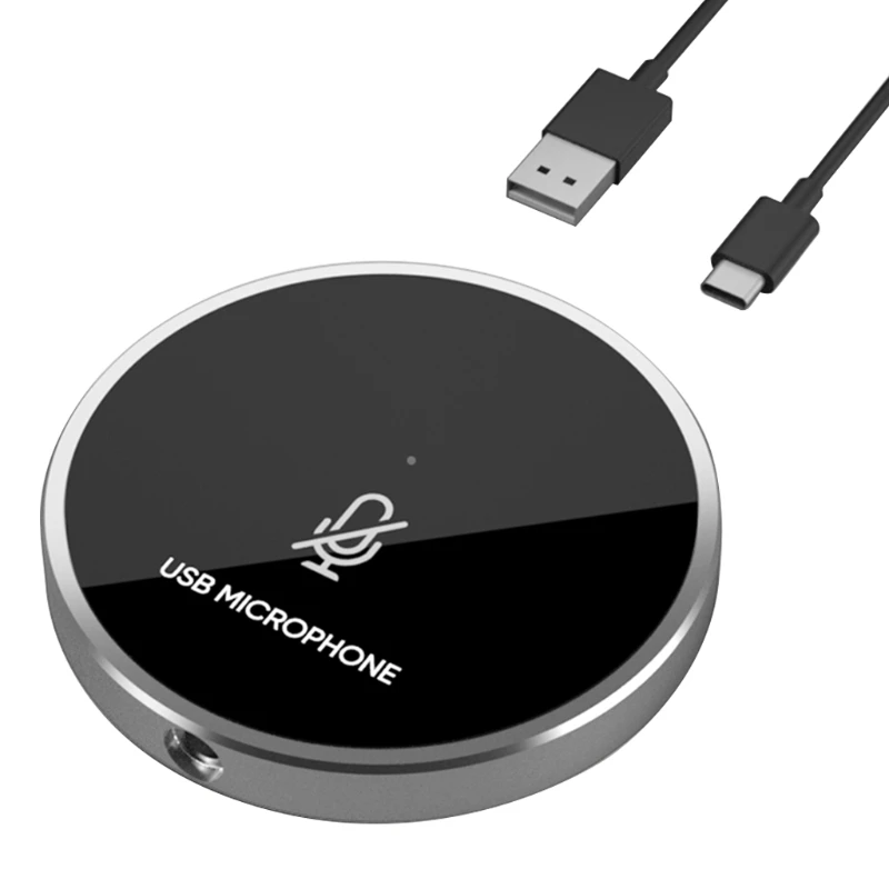 

USB-микрофон для аудиоприемника, динамик для конференц-связи, для людей для бизнес-конференций, микрофоны для аудиоприемника 360 °