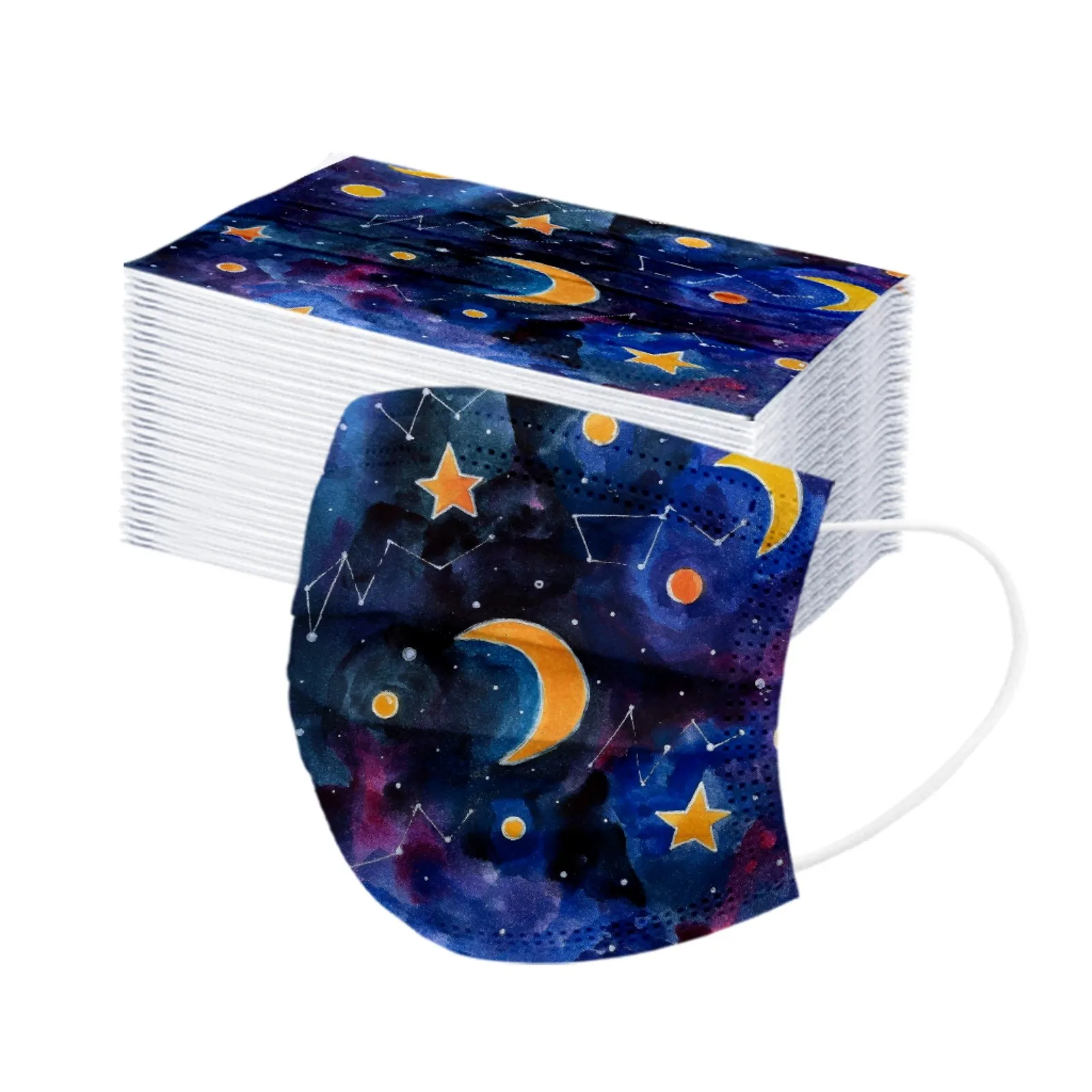 

Маска одноразовая Пылезащитная трехслойная с мультяшным рисунком, 50 шт.