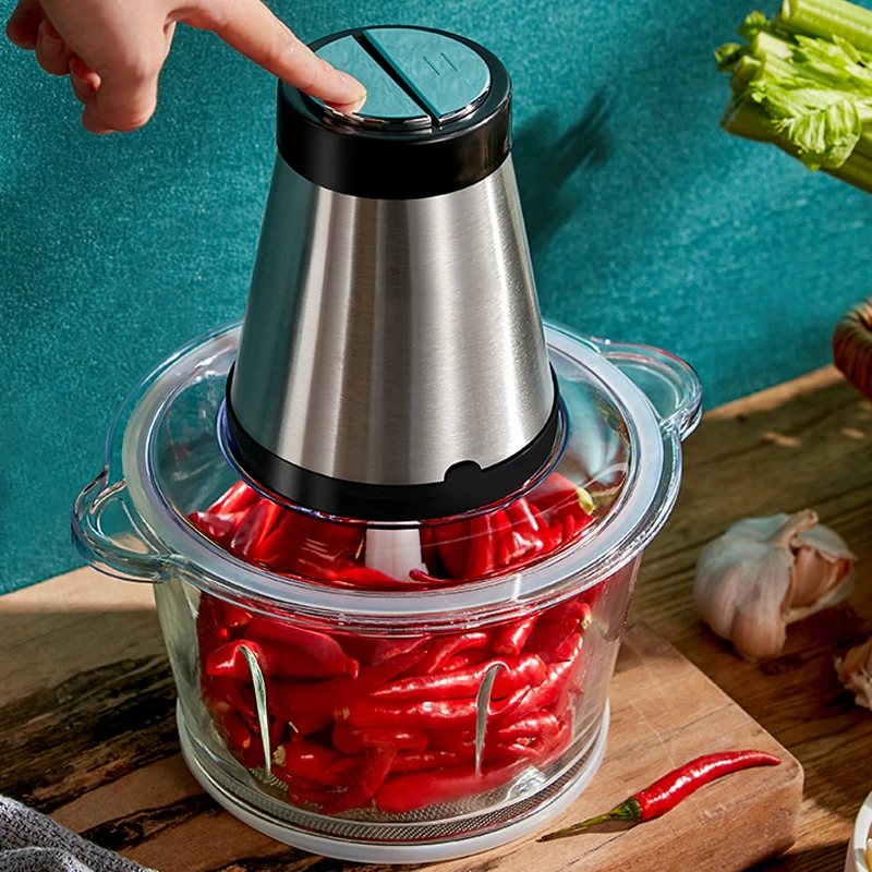 EDTID 2 Speeds 300W Glass Capacity Electric Chopper Meat Grinder Mincer Food Processor Slicer | Бытовая техника