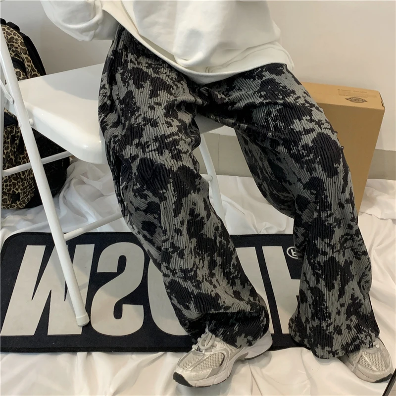 Спортивные женские винтажные бархатные свободные прямые универсальные зимние