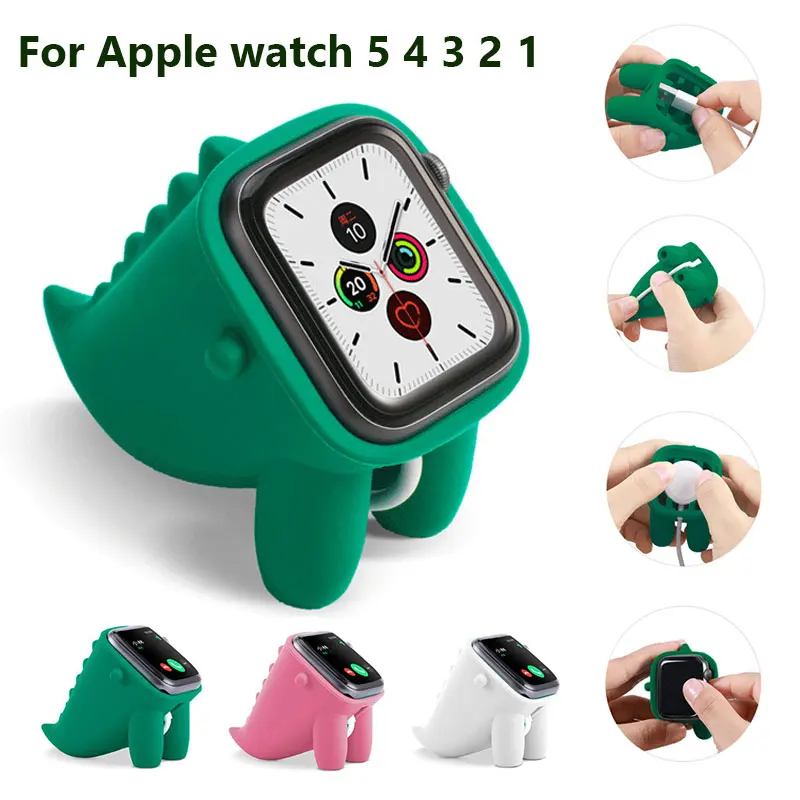Силиконовый кабель для зарядки подставка Apple watch 5 4 3 2 1 ленточная намотка док