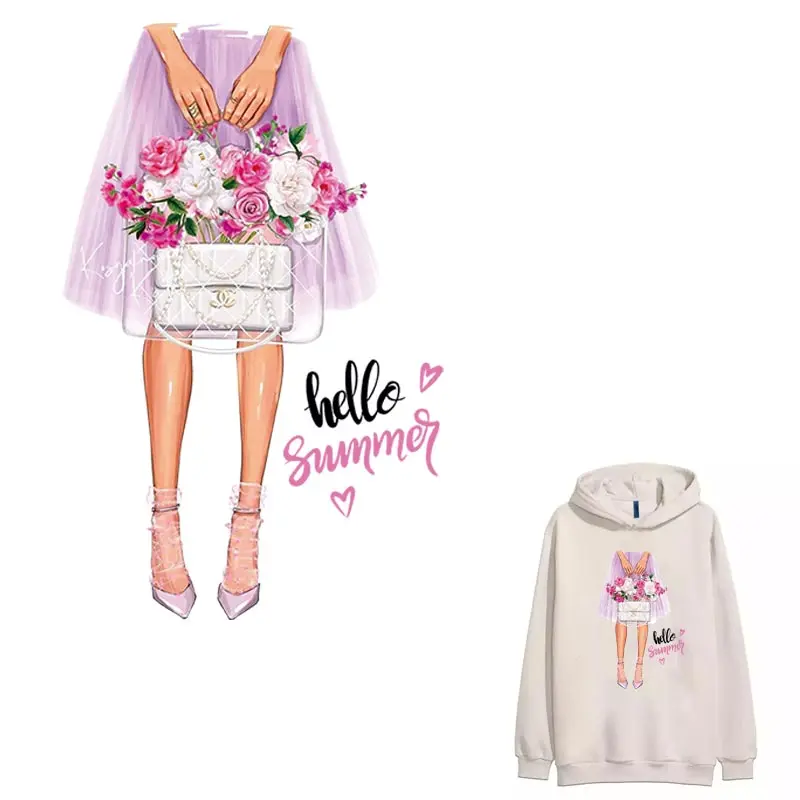 Симпатичные Короткие нашивки для юбки стирающиеся термонаклейки сделай сам на