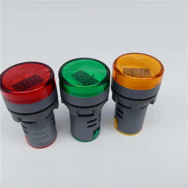 22MM AD16-22DSV type AC DC5-500V Mini Voltage Meter LED Digital Display Voltmeter Indicator Light Lamp Ammeter Hertz frequency |
