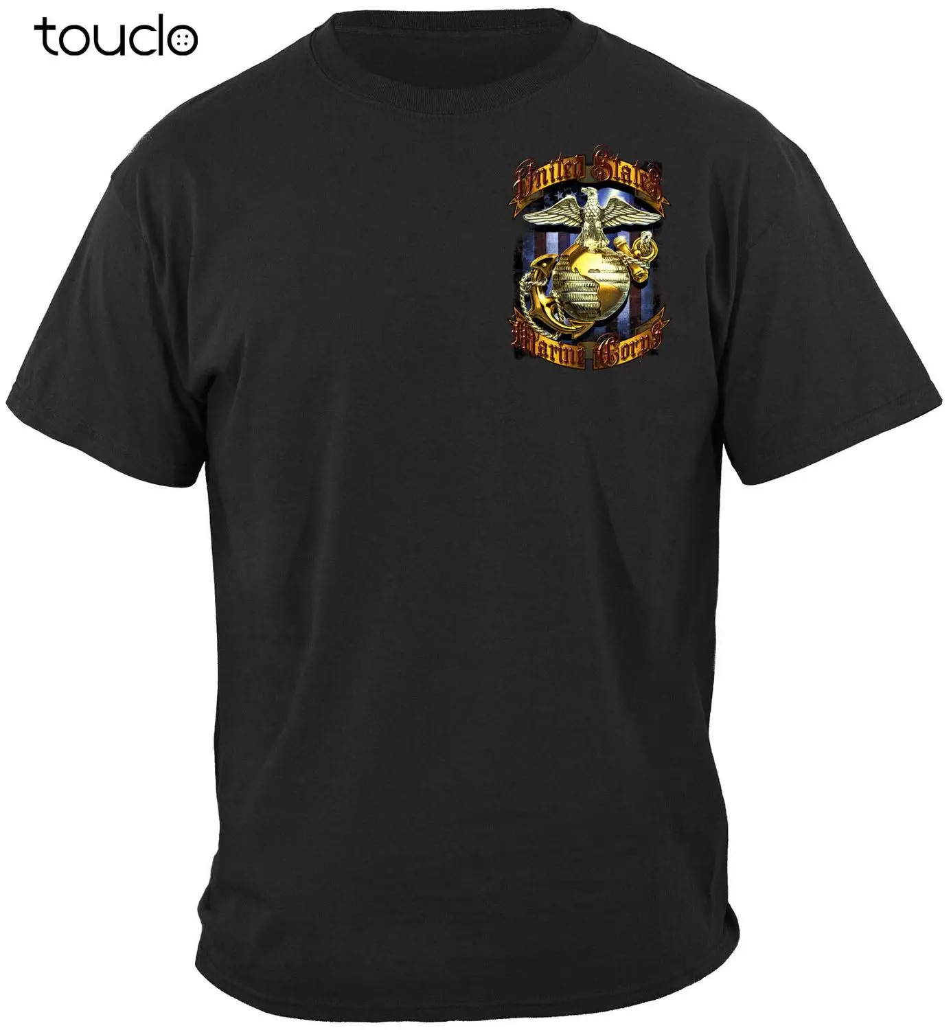 

Новинка Usmc Pride Honor Традиционная Футболка морской пехоты из фольги Флаг Орел 100% хлопок унисекс S-5Xl