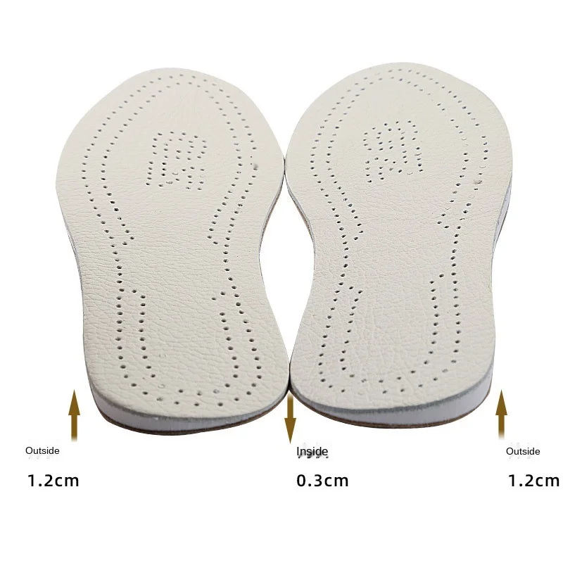 

Genuine Leather O/X Leg Orthopedic Insoles Correction Shoe Inserts for Foot Alignment Knock Knee Pain Bow Legs Valgus Varus New