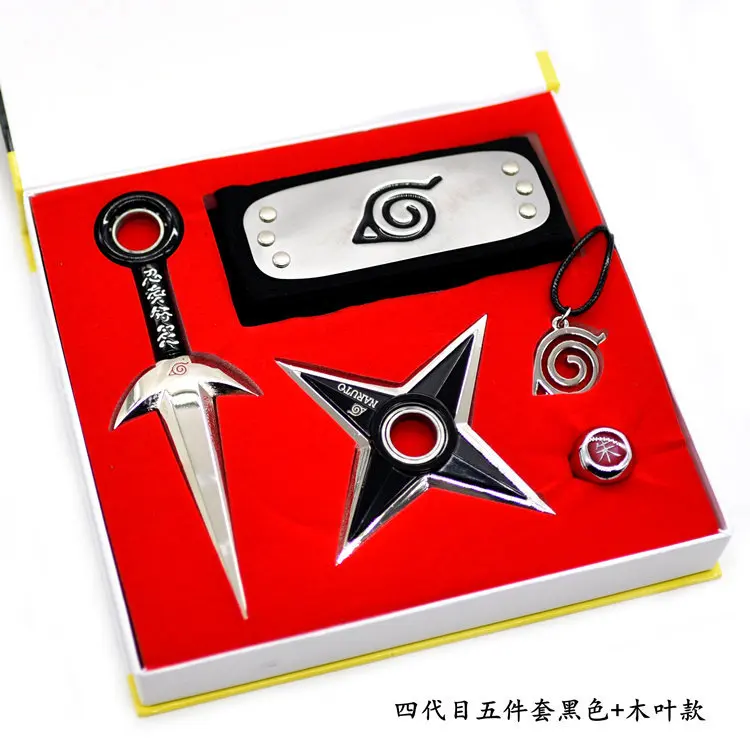 Ботинки в стиле аниме Naruto Kunai комплект сюрикен повязка на голову костюм из Наруто