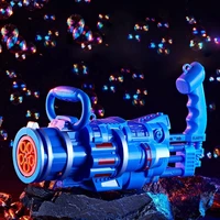 new gatling bubble machine summer outdoor toy wedding supplies electric sound and light automatic bubble gun blower maker kids