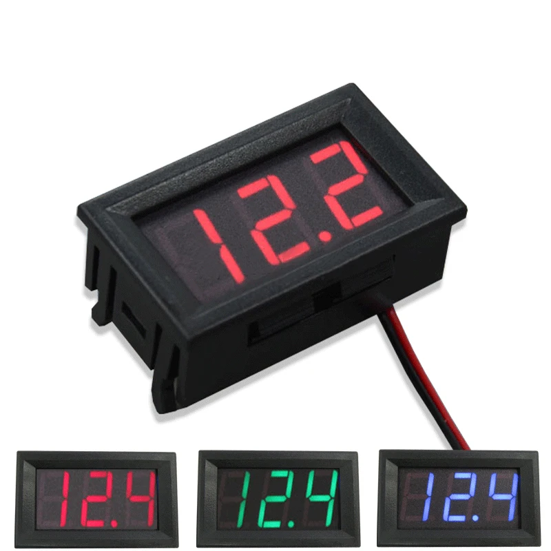 

LED display Digital Voltmeter Ammeter DC 100V 10A Blue Red Amp Dual Digital Volt Meter Current Gauge Car Current Monitor Tester