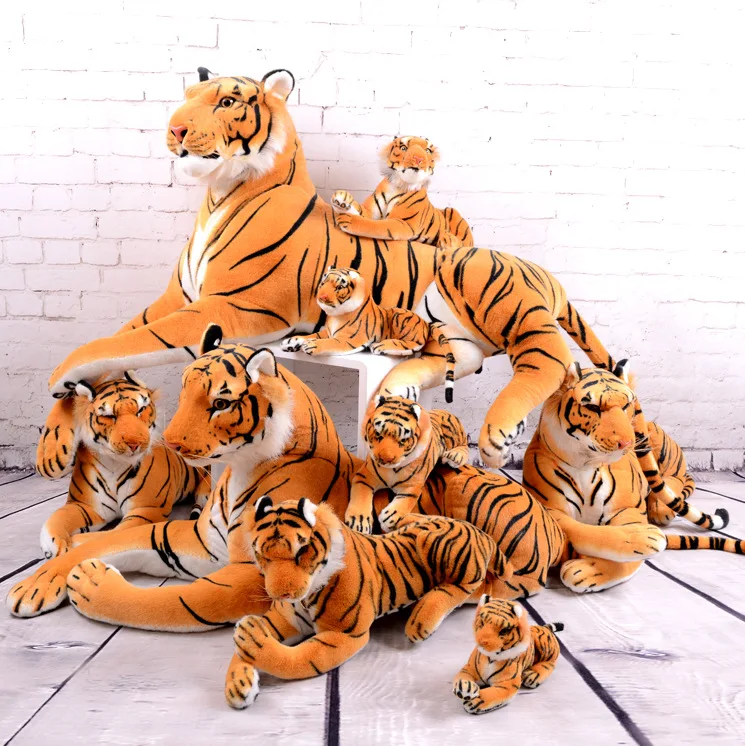 

30-120CM High Quality Giant White Tiger Stuffed Toy Baby Lovely Big Size Tiger Plush Doll Soft Pillow Children Christmas Gift