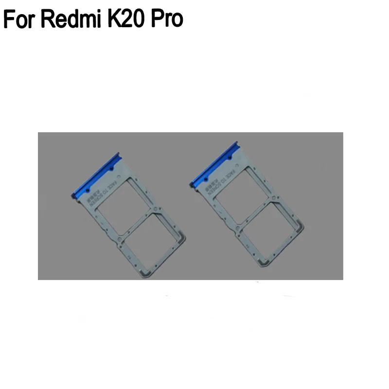 100% Blue SIM Card Tray For Xiaomi Redmi K20 SD Holder Drawer K 20 Parts Redmik20 | Мобильные телефоны и аксессуары