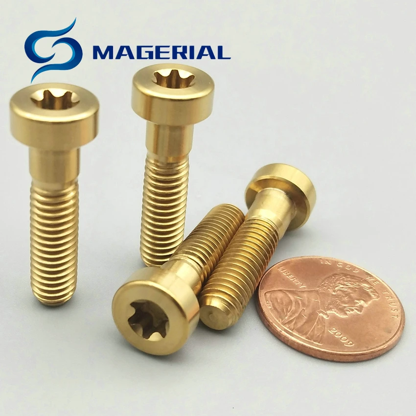 Титановый болт M6X25mm Ti Болт тормозной фиксации XT/XTR785 8000 золото/несколько цветов для шоссейного и горного велосипеда 5 класса Ti крепеж 2 шт
