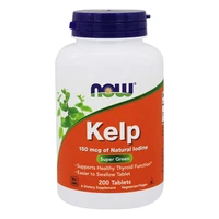 free shipping kelp 150 mcg natural iodine super green supports healthy thyroid function 200 tablets easier to swallow