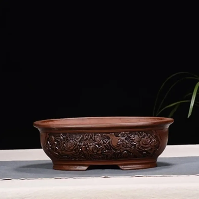 Ретро фиолетовый песок бонсай цветочный горшок большой крытый балкон простой