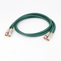 pair hifiaudio occ copper rca interconnect cable signal lines audio interconnect wire