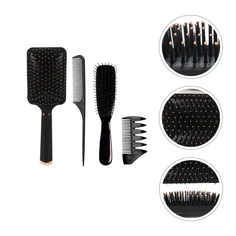 

4Pcs Hair Comb Comb for Hair Styling Hairbrush Set Hair Dyeing Comb for Home Friends Salon