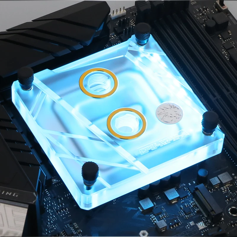 Водяной блок Bykski CPU для INTEL LGA 115X X99 X299/2011/2066 водяное охлаждение rgb процессор