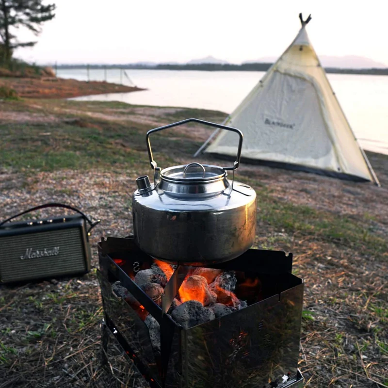 Fire Maple Antarcti Stainless Steel Backpacking Camping Kettle Bushcraft Gear Outdoor Durable Teapot High Quality S304 0.8L 295g