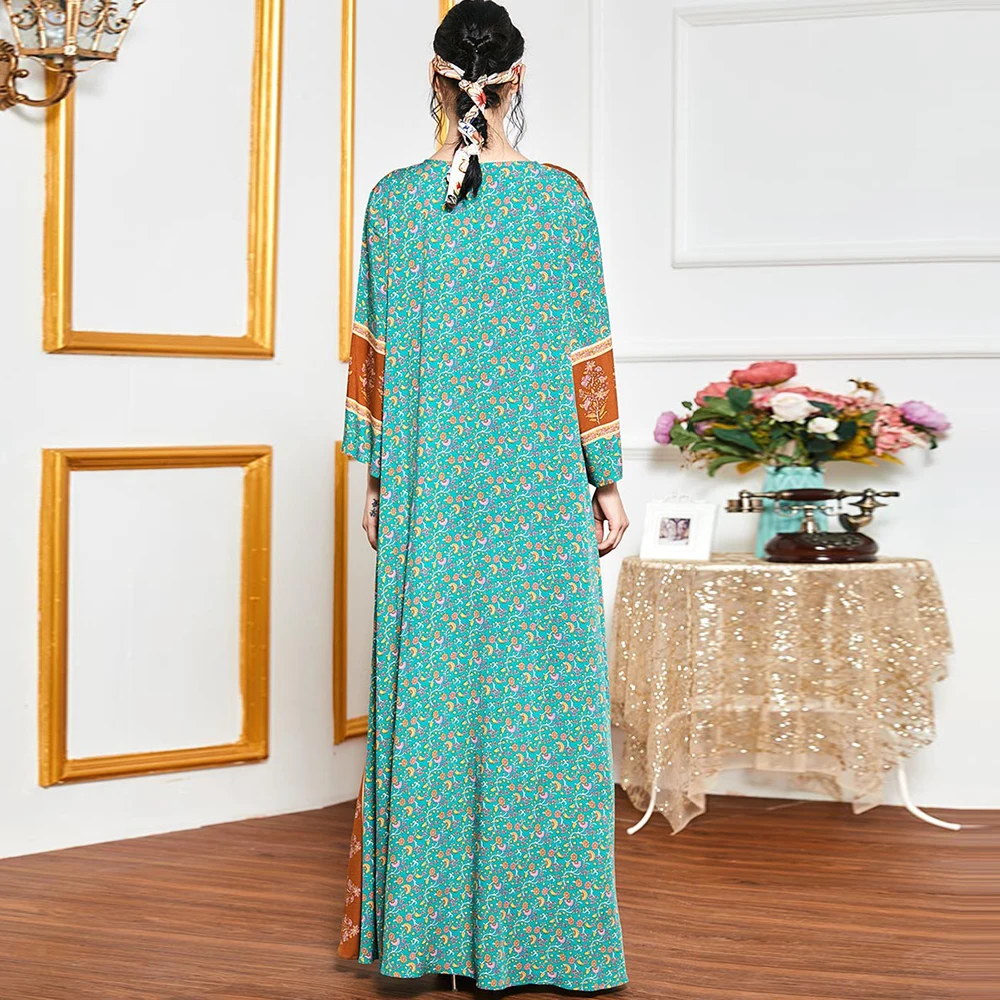 Siskakia удобное вискозное длинное платье с цветочным рисунком для женщин на лето 2020