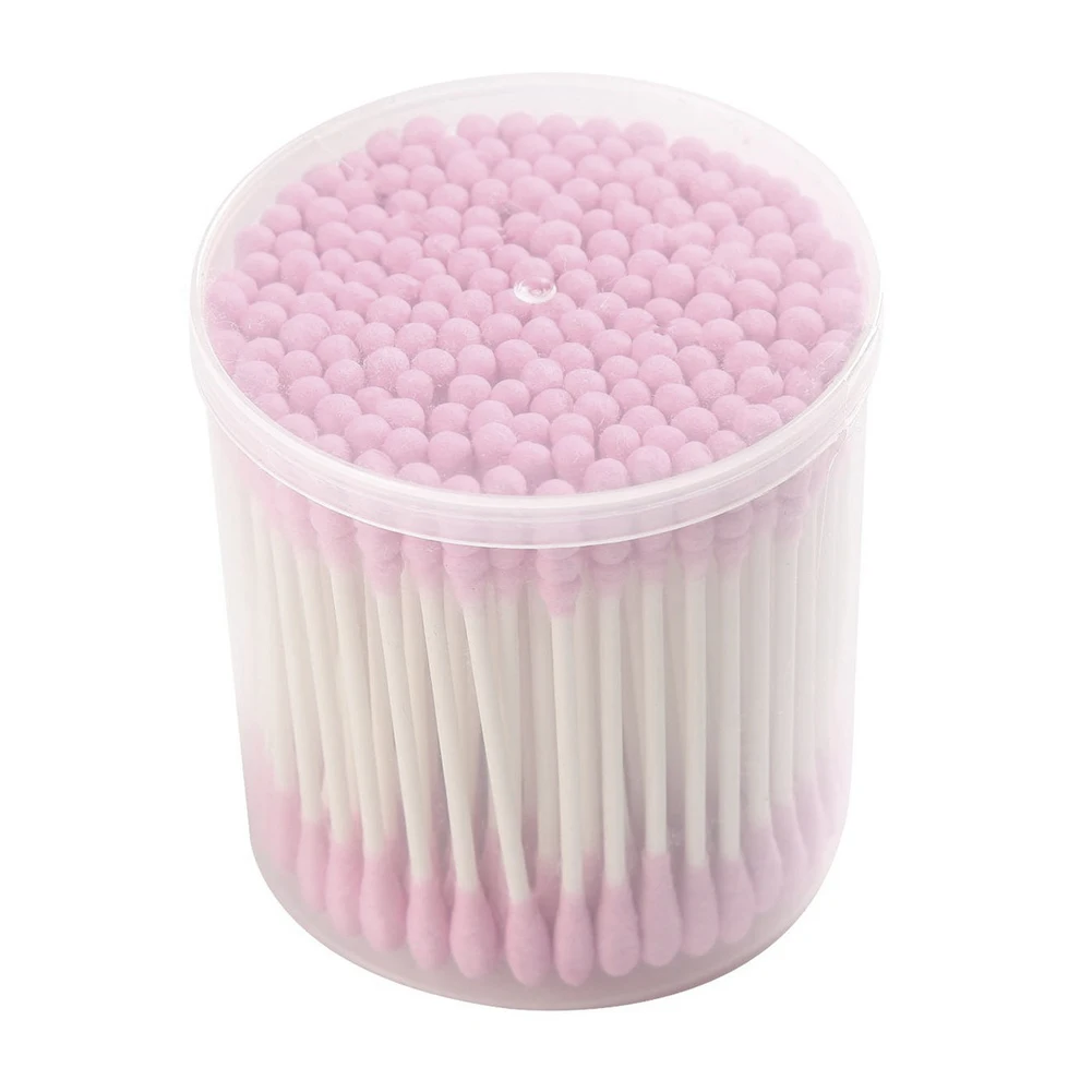 200Pcs Sharp Round Spiral Head Cotton Swabs Ear Picks Cosmetics Cleaning Sticks Double Sided Design Cosmetic Tool | Красота и