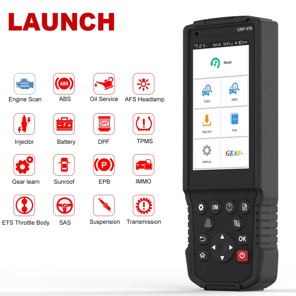 Launch X431 CRP479 OBD2 сканер ABS EPB DPF Сброс масла OBD2 считыватель кода launch X431 PK CRP429C EOBD ODB2 OBD 2 Автомобильный сканер
