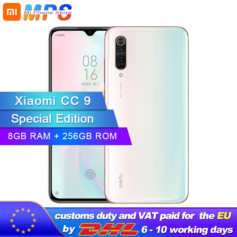 Custo mi zed Edition Xiaomi CC9 8 GB 256 Смартфон Snapdragon 710 Octa Core 6 39 &quot48MP Тройная камера 4030 mAh
