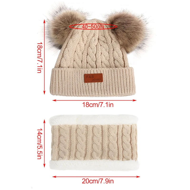 Комплект из 2 предметов шапка + шарф вязаный комплект теплая зимняя вязаная и для