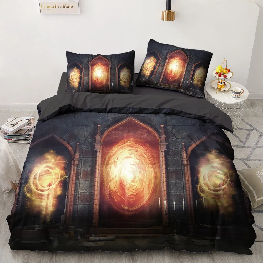 Комплект постельного белья из 3 предметов пододеяльник с 3D рисунком одеяло чехол