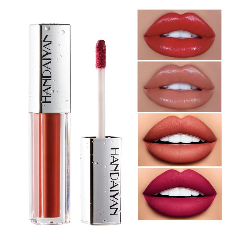 

12 Colors Lip Gloss Ice Cream Velvet Matte Decolorize Long Lasting Moisturizing Liquid Lipstick Lip Glaze Makeup