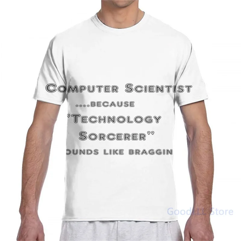 Technology Sorcerer - Computer Scientist Мужская футболка женская с принтом для девочек топы