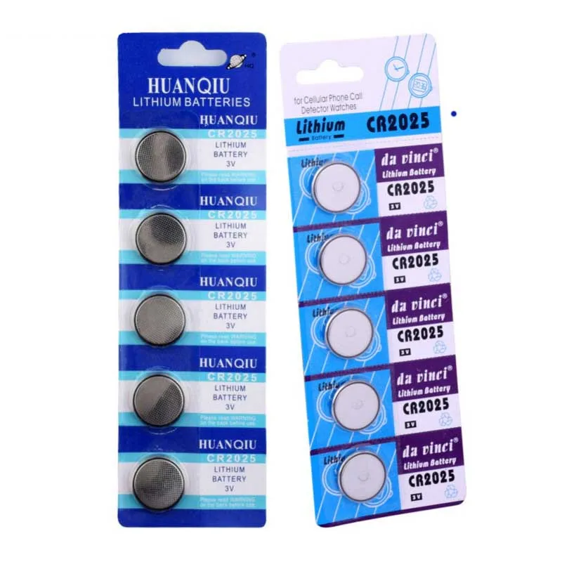 

50Pcs CR2025 Lithium Button Battery 150mAh EE6226 KCR2025 BR2025 DL2025 2025 L12 Coin Cell Batteries 3V For Watch Toy Control