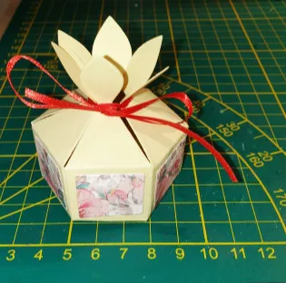 3D подарочная коробка для конфет сшитый металлический трафарет вырезания сделай