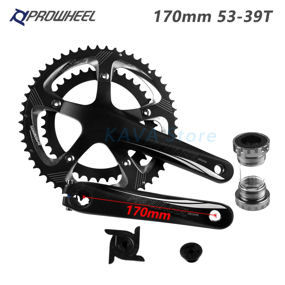 Проwheel полые двойные звездочки шоссейный велосипед Кривошип 110 BCD 130 Звездочка