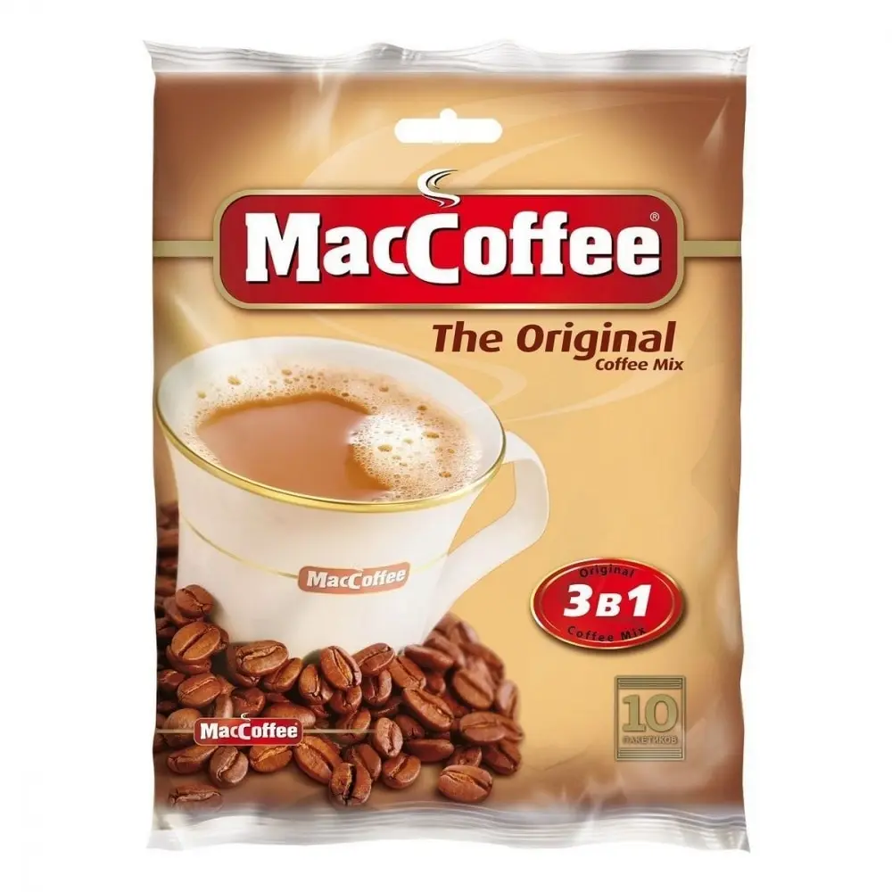 Кофе MacCoffe &quotOriginal&quot растворимый 3 в 1 10 пакетиков|Растворимый кофе| |