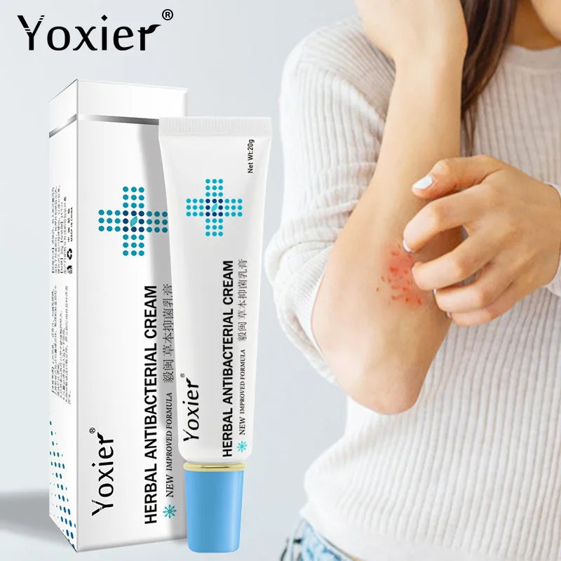 

Yoxier Itchy Skin Relieve Body Care Herbal Antibacterial Cream Psoriasis Creams Eczema Urticaria Anti-itch Treatment Ointment