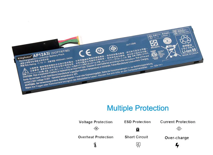 KingSener Батарея AP12A3i для Aspire Timeline Ультра M3 M5 581TG 481TG AP12A4i 11 1 V 4850 мА ч|ap12a3i battery|battery for