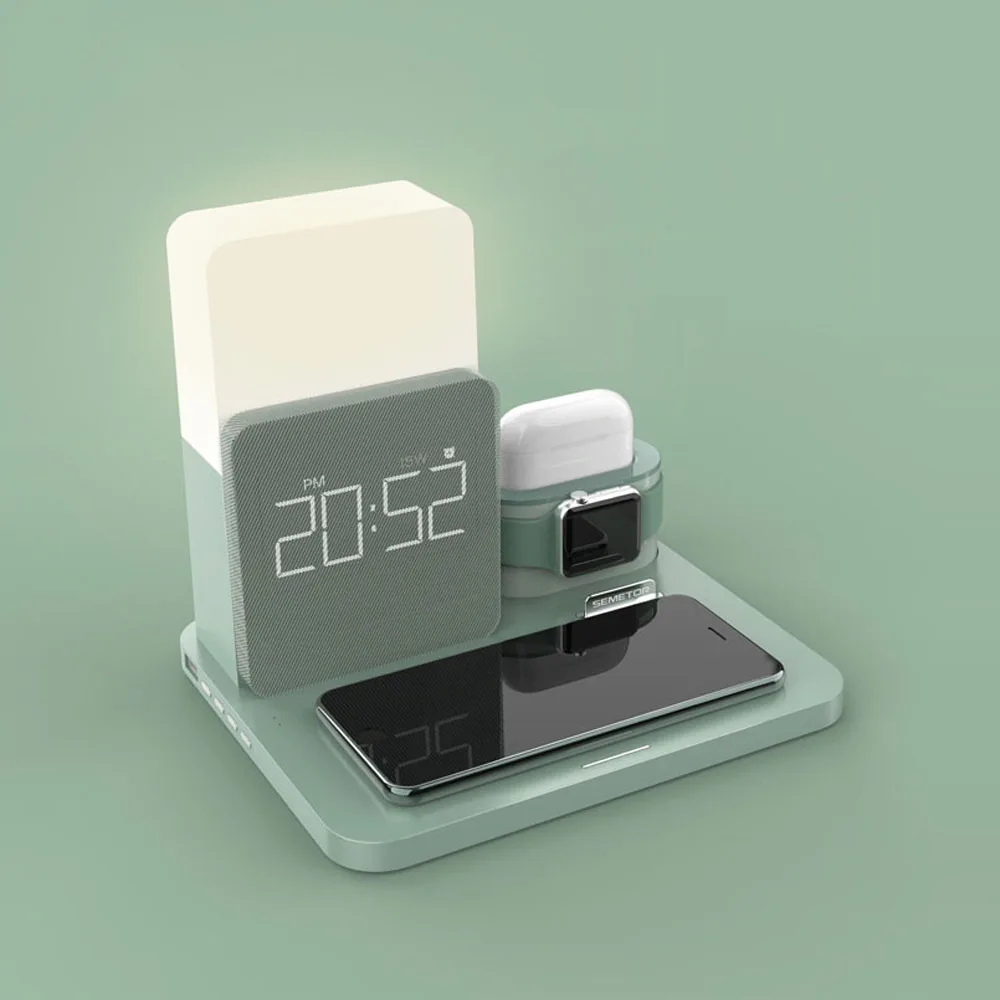 Многофункциональная Беспроводная подставка для зарядного устройства Qi Apple Watch