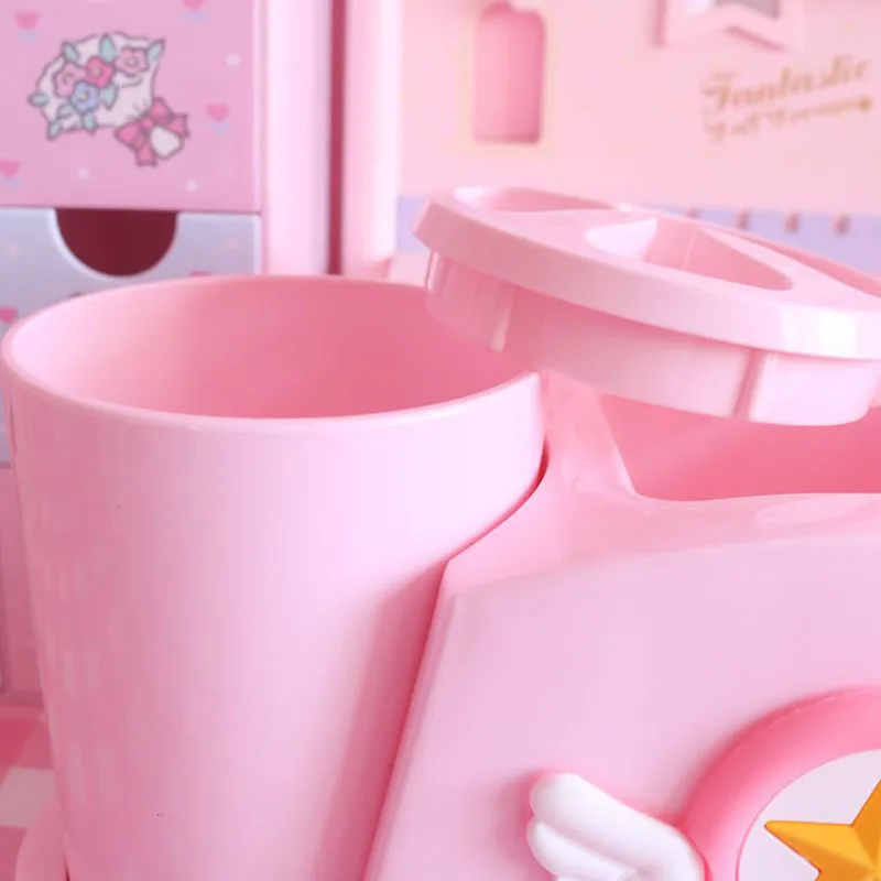 Kawaii розовая полка Сакура для ванной комнаты домашний симпатичный пластиковый