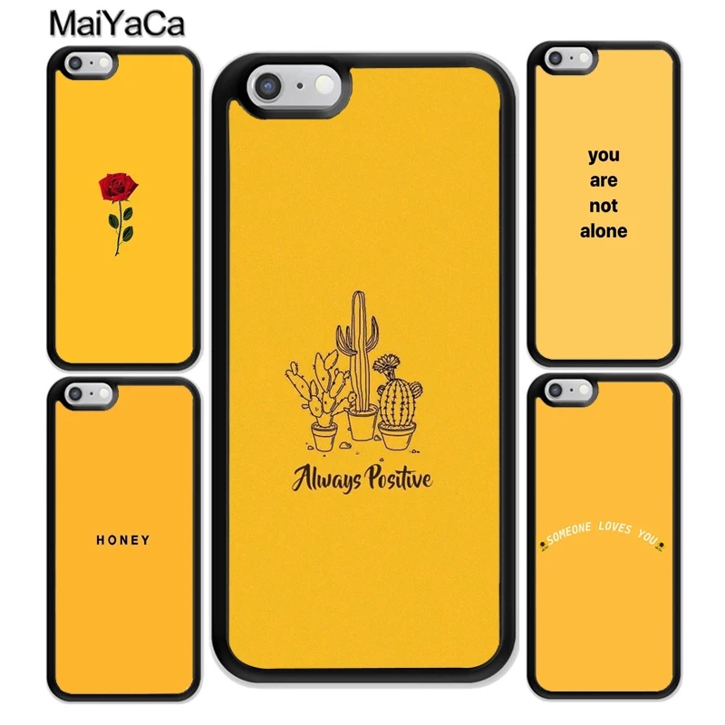 MaiYaCa жёлтые эстетические чехлы с принтом для iphone 12 mini 11 Pro Max X XR XS MAX SE 2020 6S 7 8